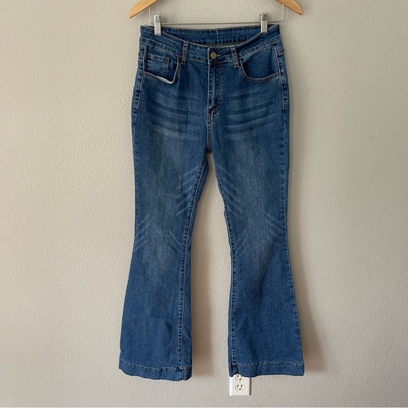 KUNMI Stretch High Waist Bootcut Jeans Size 10 - Picture 1 of 5